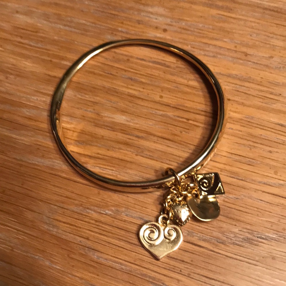Gold Bracelet with Charms